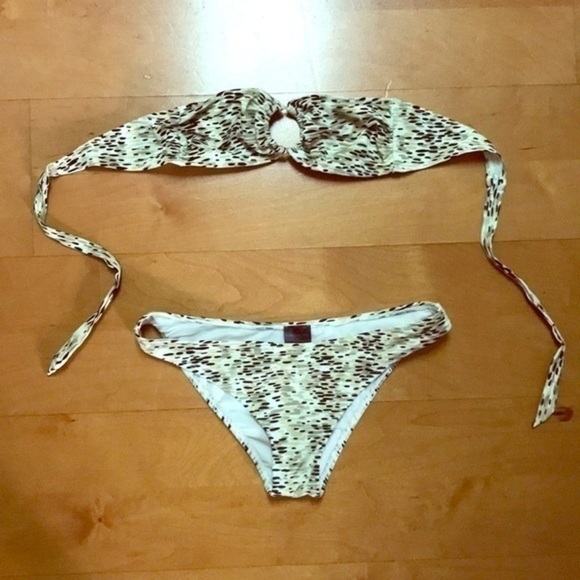 Express Animal Print Bikini Size Medium - Picture 1 of 6